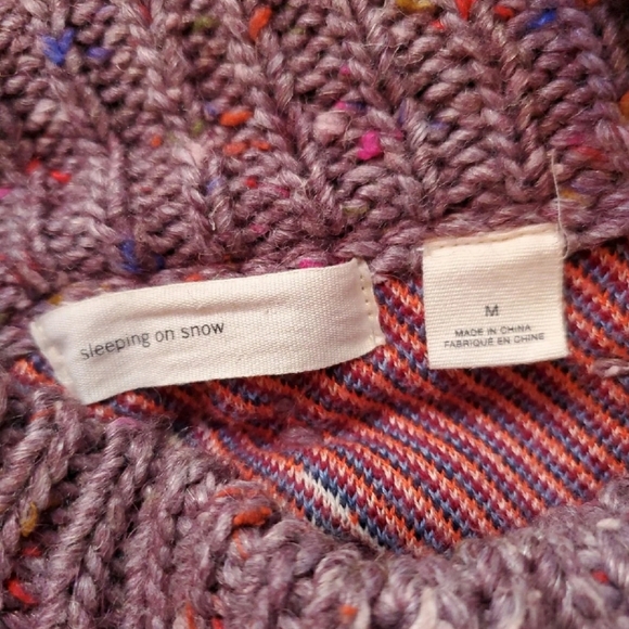 Anthropologie Foret Bird Cardigan Sleeping on Snow medium - Picture 8 of 10